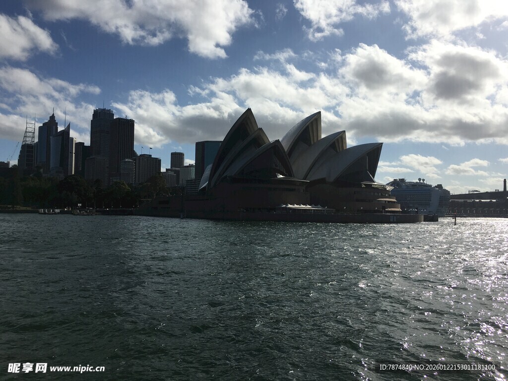 悉尼歌剧院与城市天际线