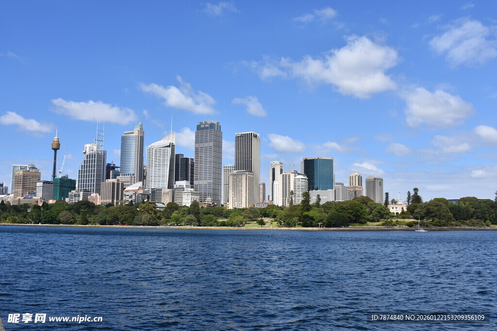 城市滨水天际线景观