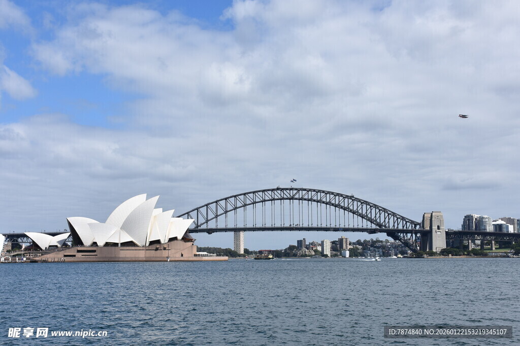 悉尼歌剧院与海港大桥景观