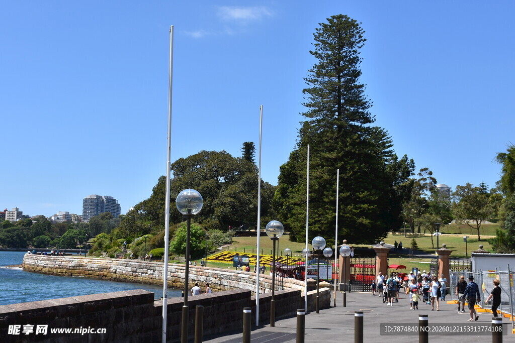 悉尼海滨公园热闹景象