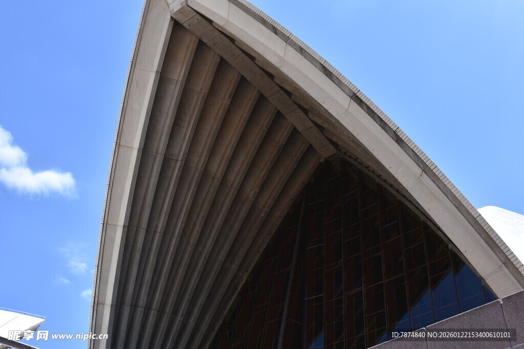 悉尼歌剧院独特外观一角