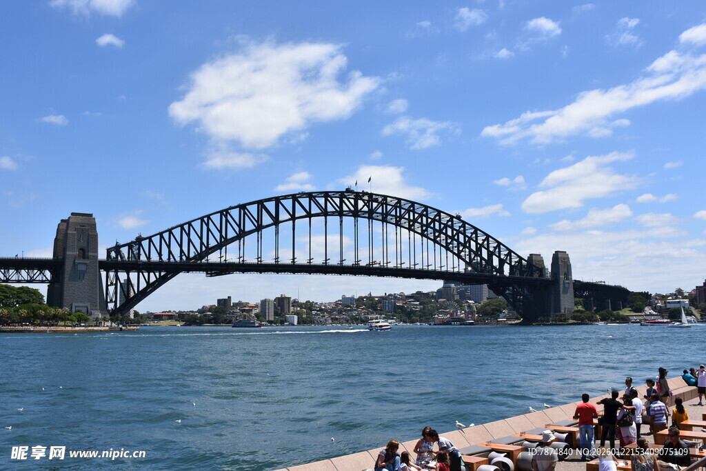 悉尼海港大桥下的热闹景象