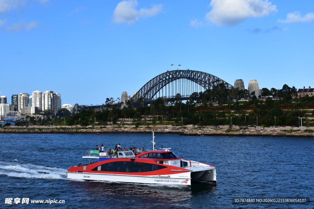 悉尼港湾游船风景