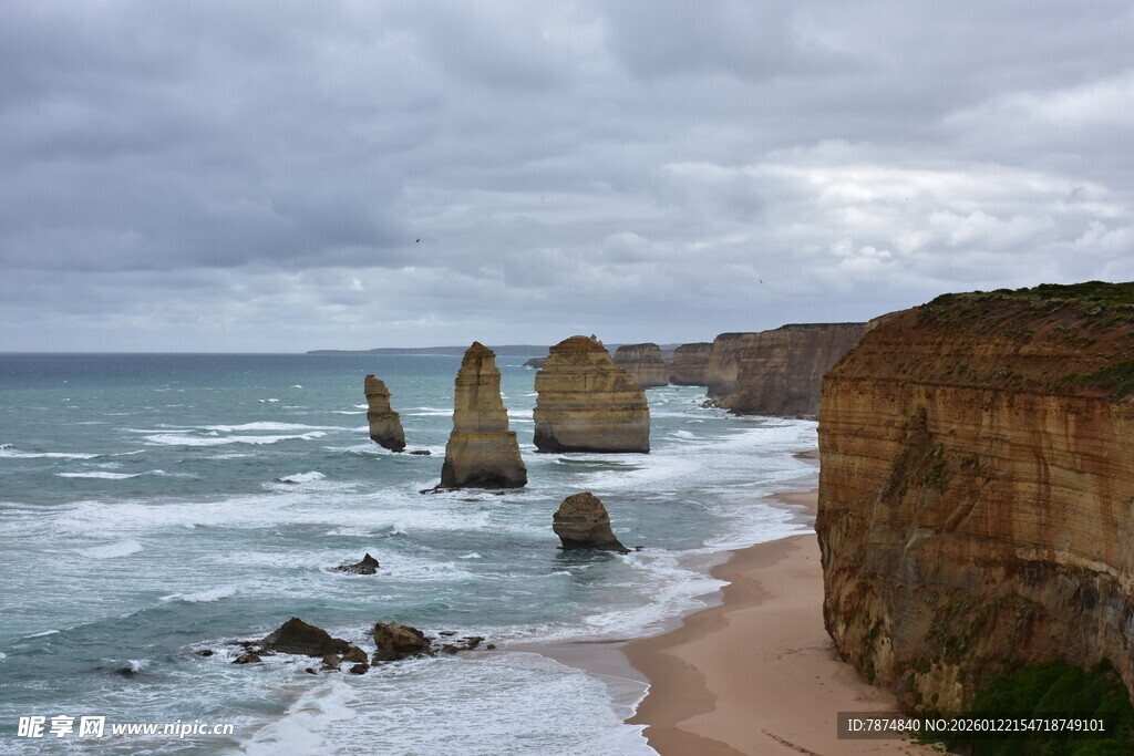 大洋路十二使徒岩海景