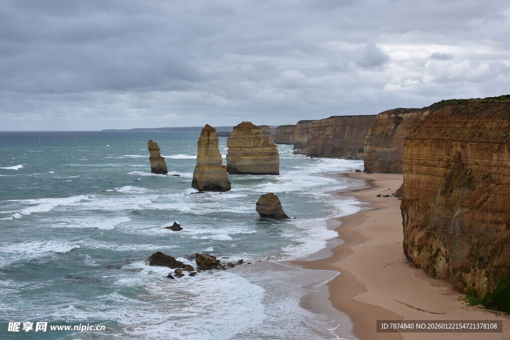 大洋路十二使徒岩海景