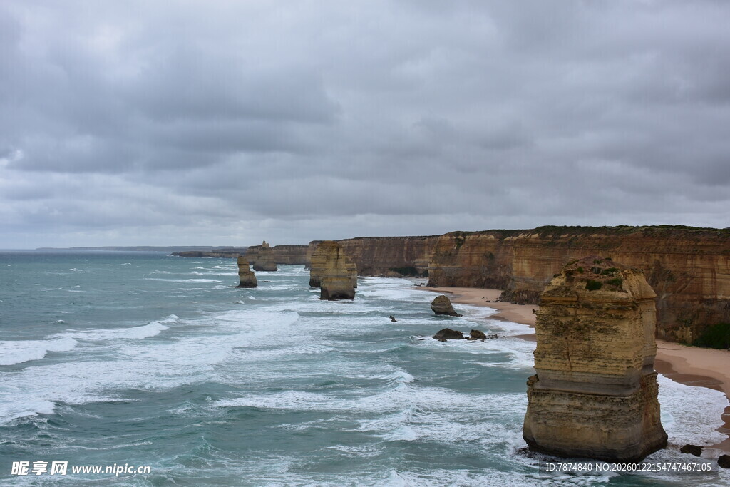 大洋路十二使徒岩海景