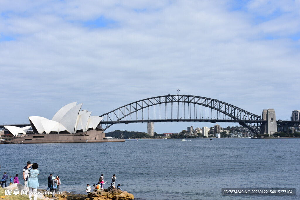 悉尼歌剧院与海港大桥景观