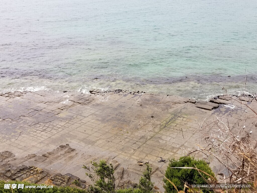 海边沙滩近景风光