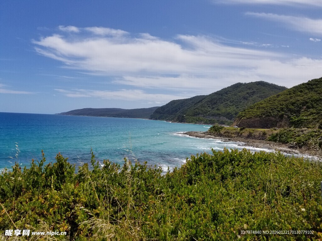 海岸风光 山海相依的美景