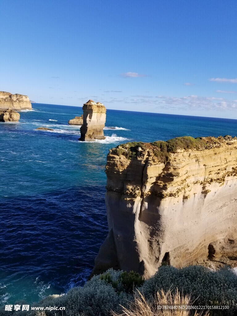 澳洲海岸壮丽悬崖海景