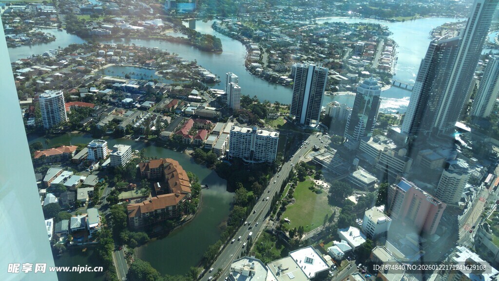 城市高空俯瞰景观