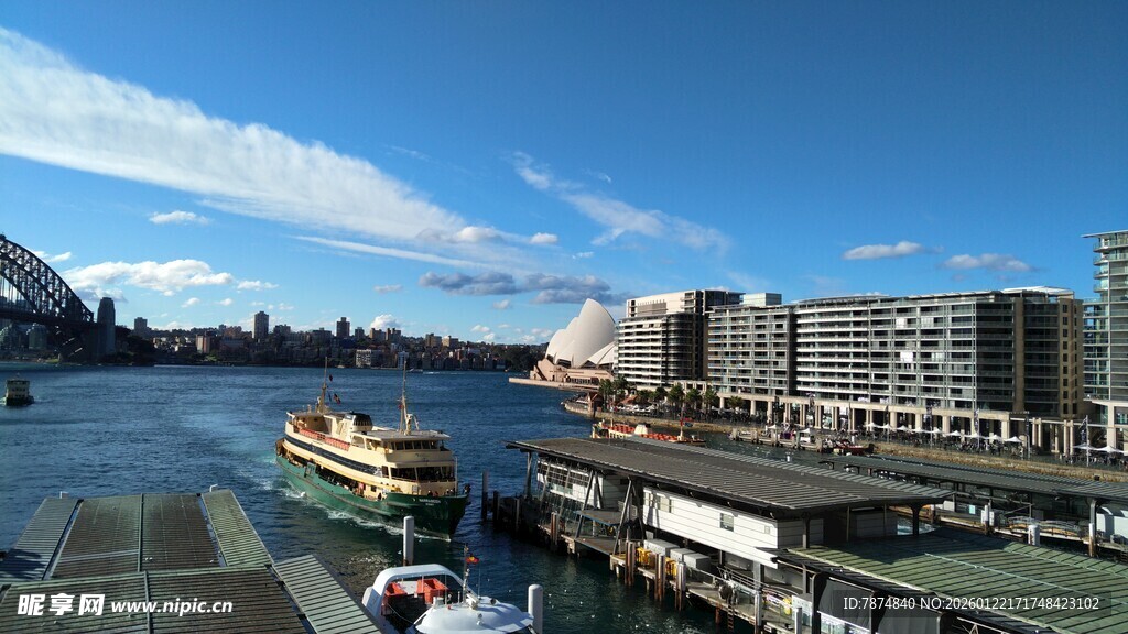 悉尼港口美丽城市景观