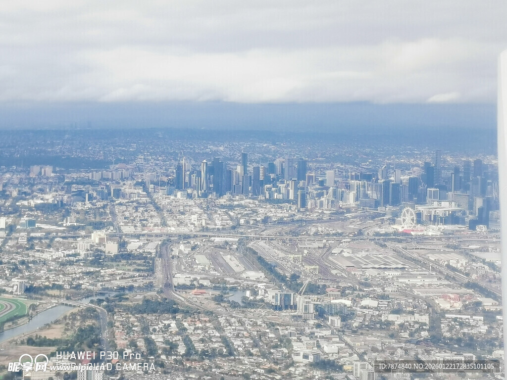 俯瞰繁华都市景观