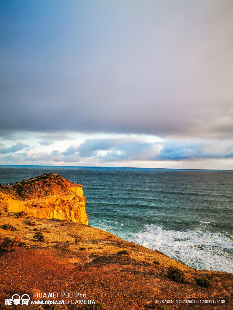 海岸风光 壮丽悬崖与碧海