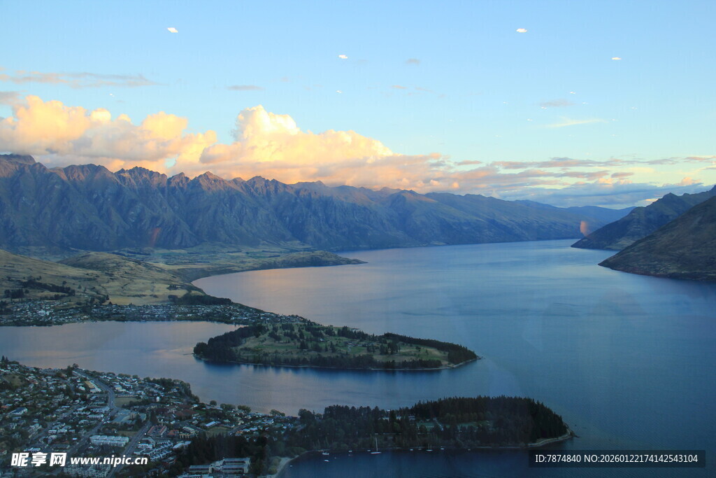 湖畔山景 绝美自然风光
