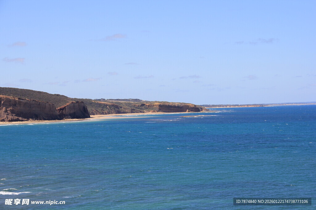 蓝色海岸风光