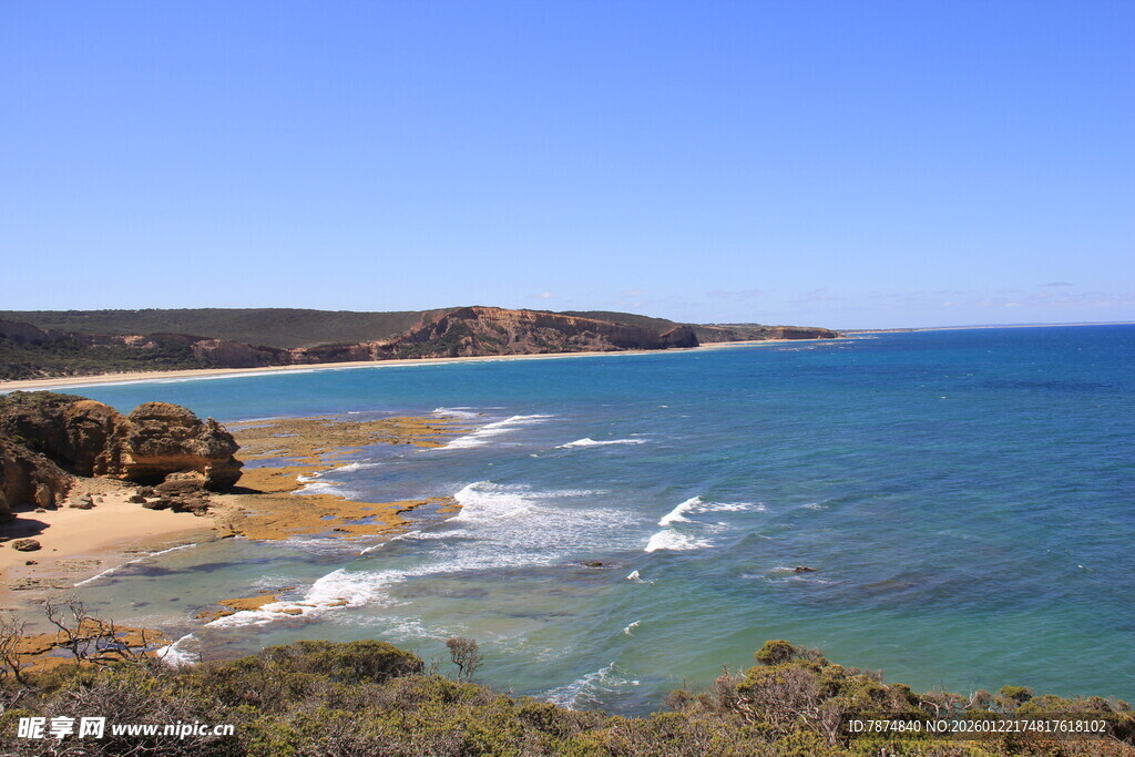 海岸风光 碧海蓝天美景