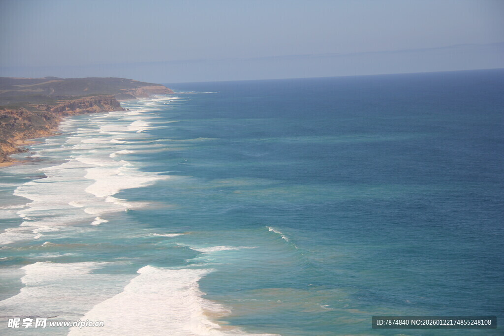 美丽海岸线 碧海白沙景观
