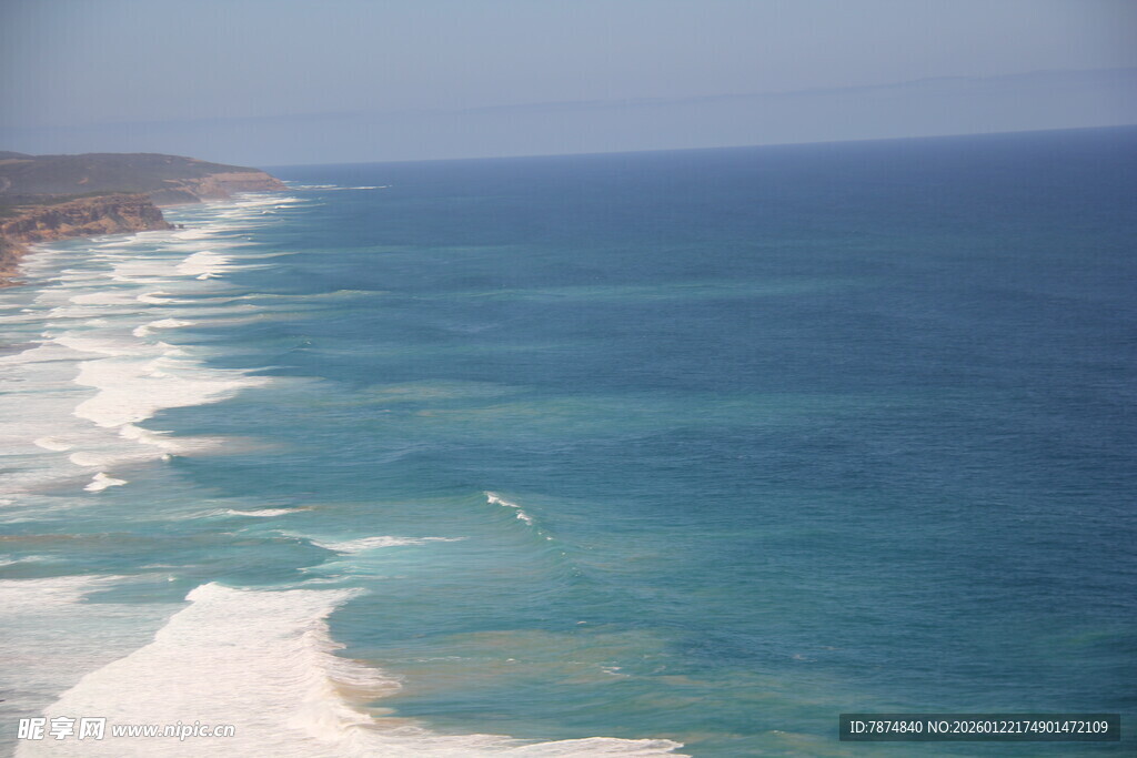 碧海白沙海岸线美景
