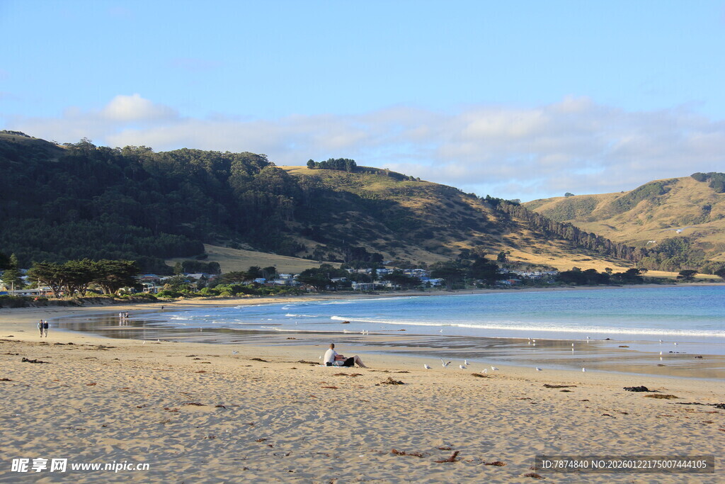 美丽海滨沙滩风光