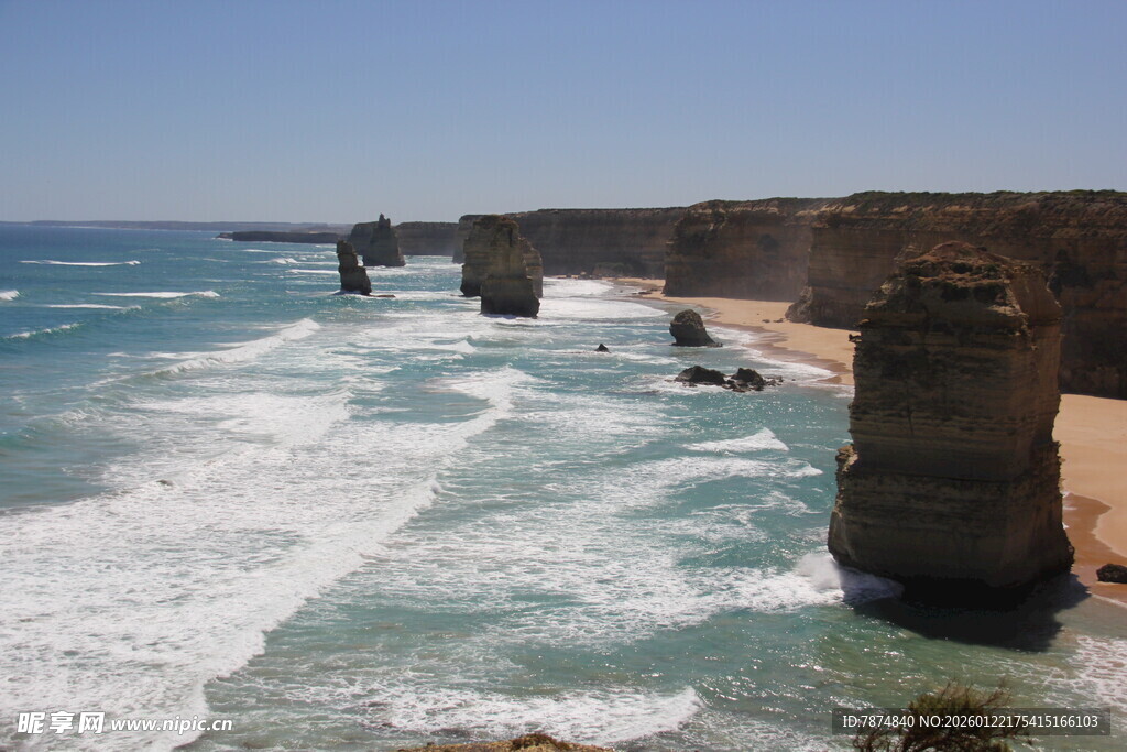 大洋路十二使徒岩海景
