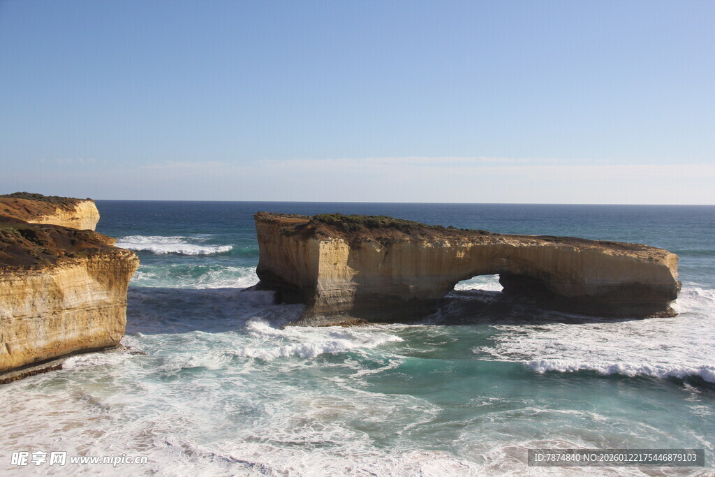 海岸独特岩石景观
