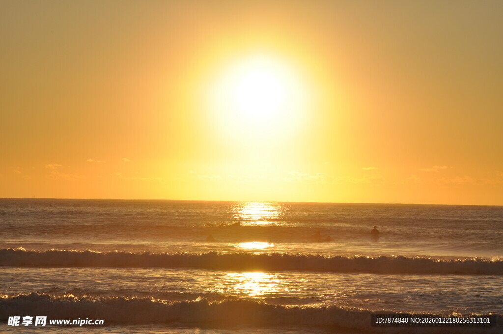 海上落日美景
