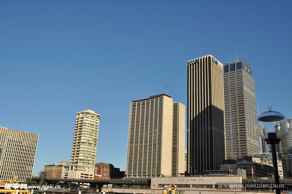 城市天际线 高楼林立景观