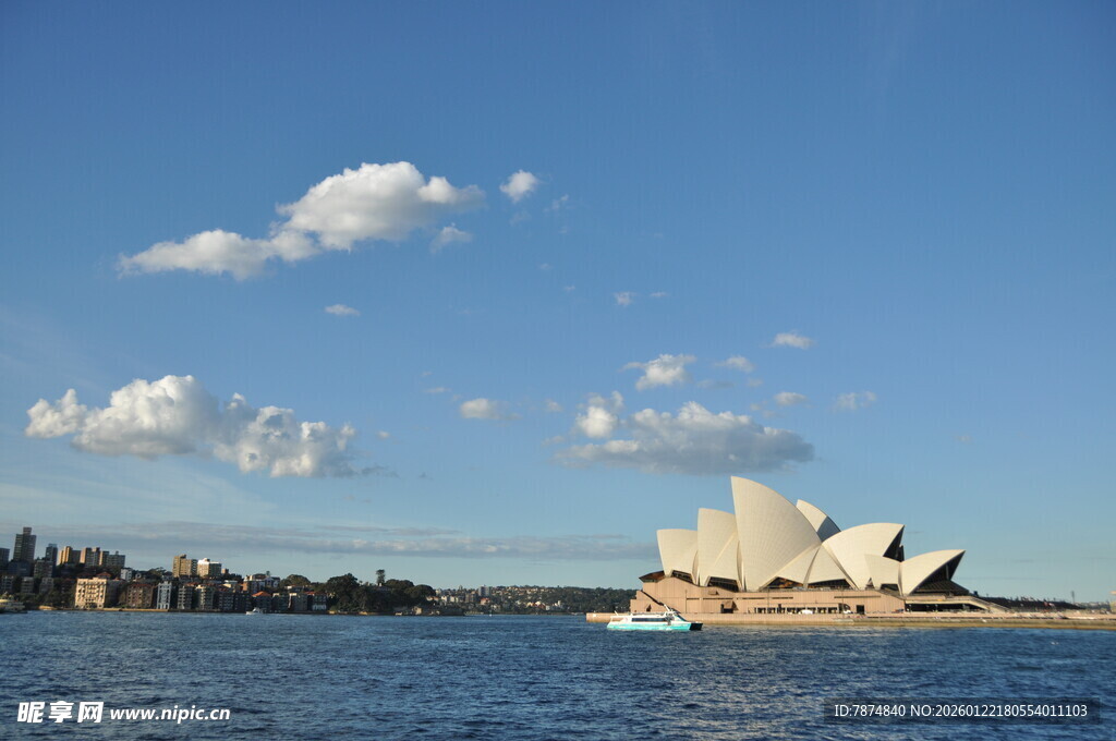悉尼歌剧院与城市天际线