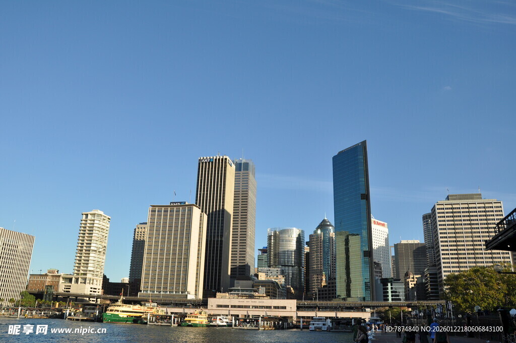 城市天际线 高楼林立景观