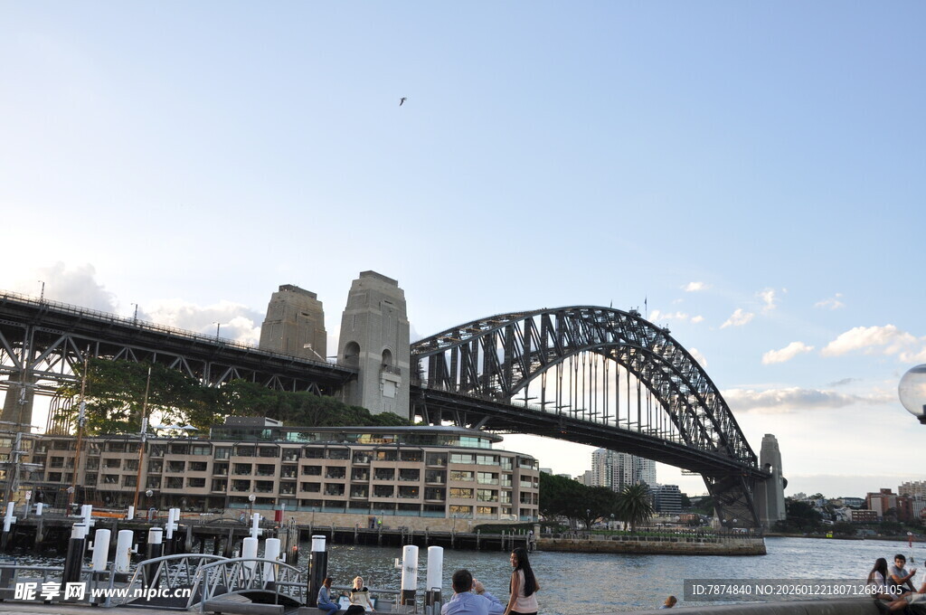 悉尼海港大桥下的热闹景象