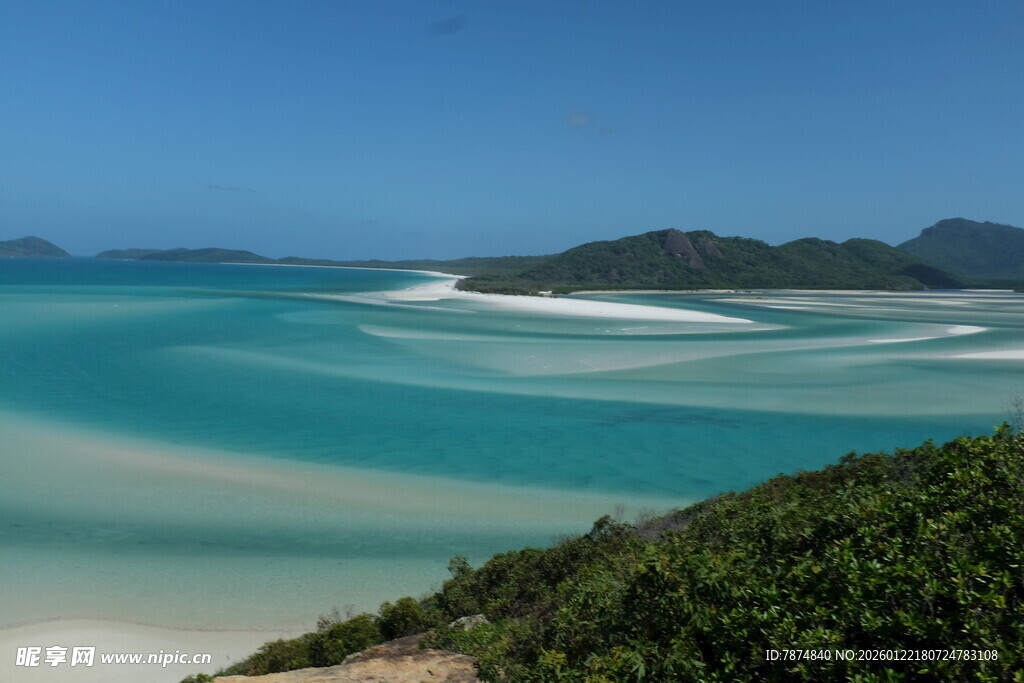 美丽海滨风光 碧海白沙