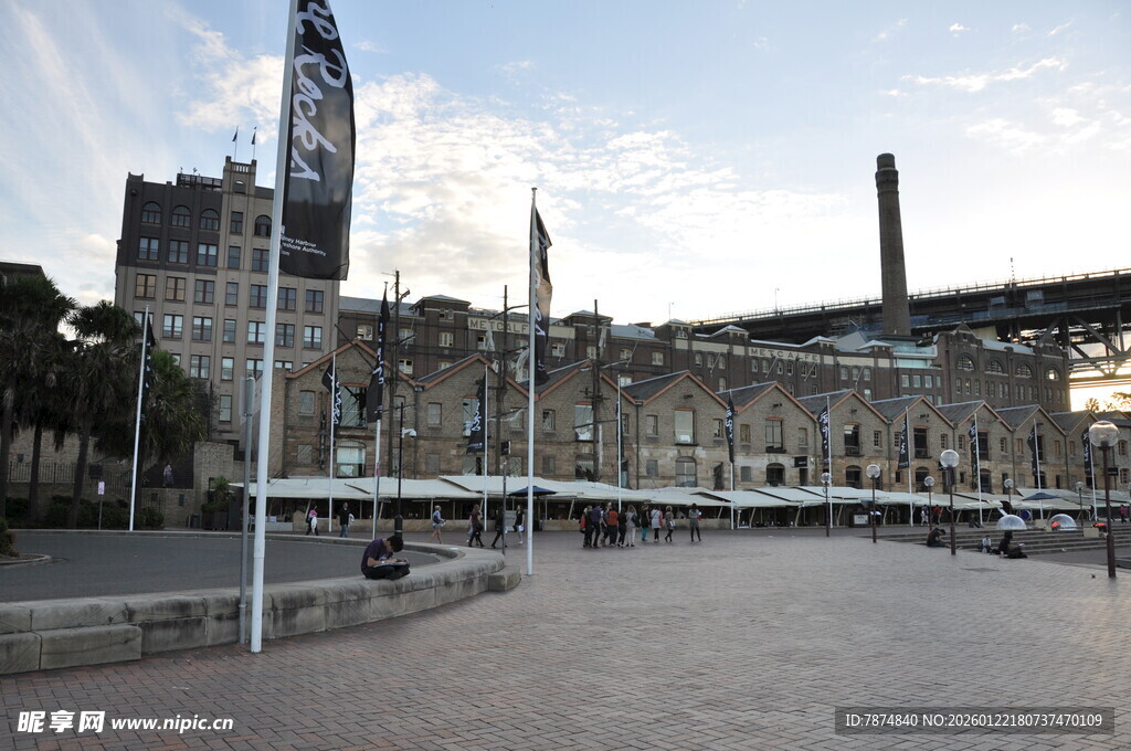 城市广场开阔景观