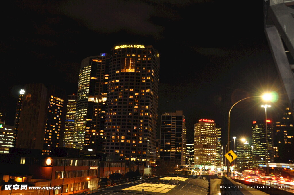 城市璀璨夜景