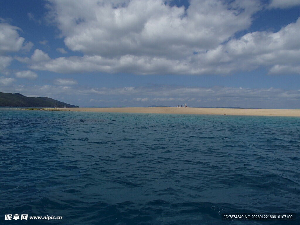 海上沙洲风光