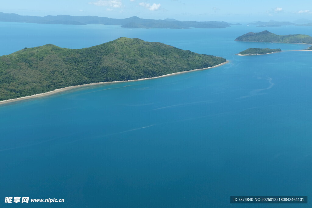 海岛蓝海美丽自然风光