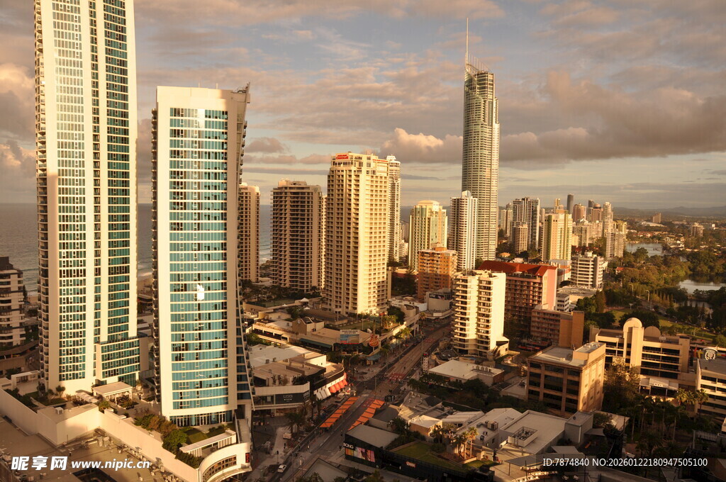 迈阿密城市天际线景观