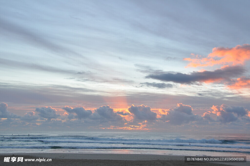 海边绚丽日出美景