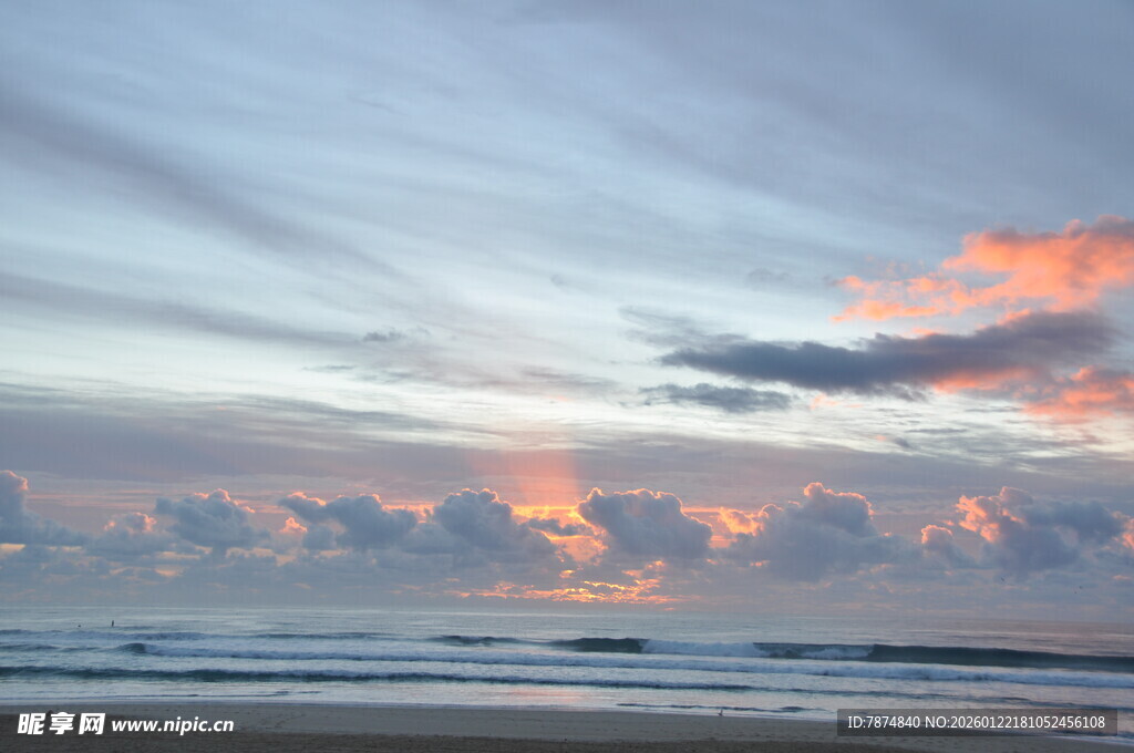 海边绚丽日出美景