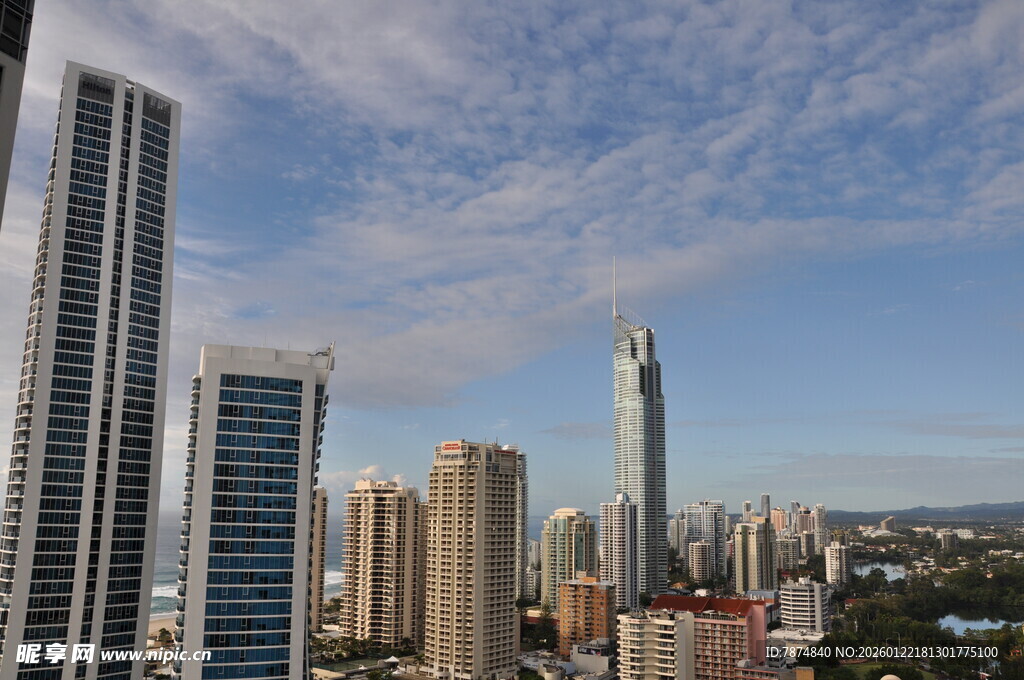 城市天际线高楼景观