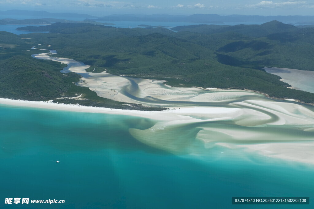 美丽海岸风景俯瞰图