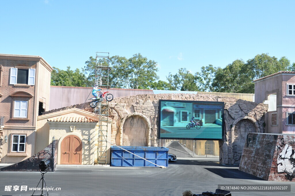 复古风格建筑场景布置