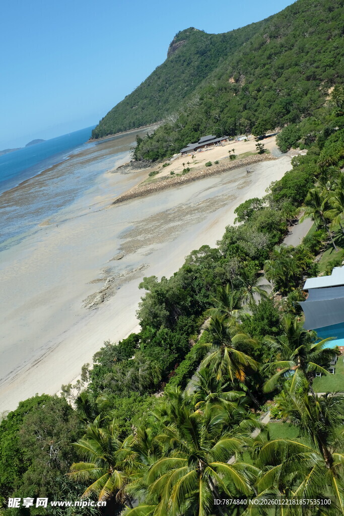 美丽热带海滩风光