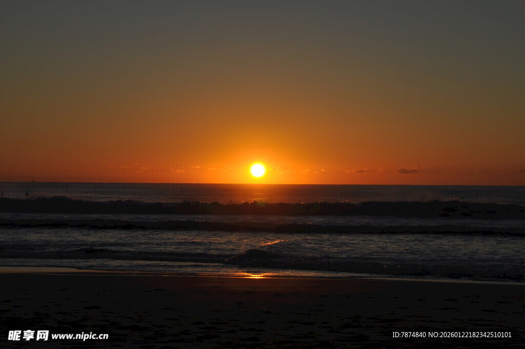 海边落日美景