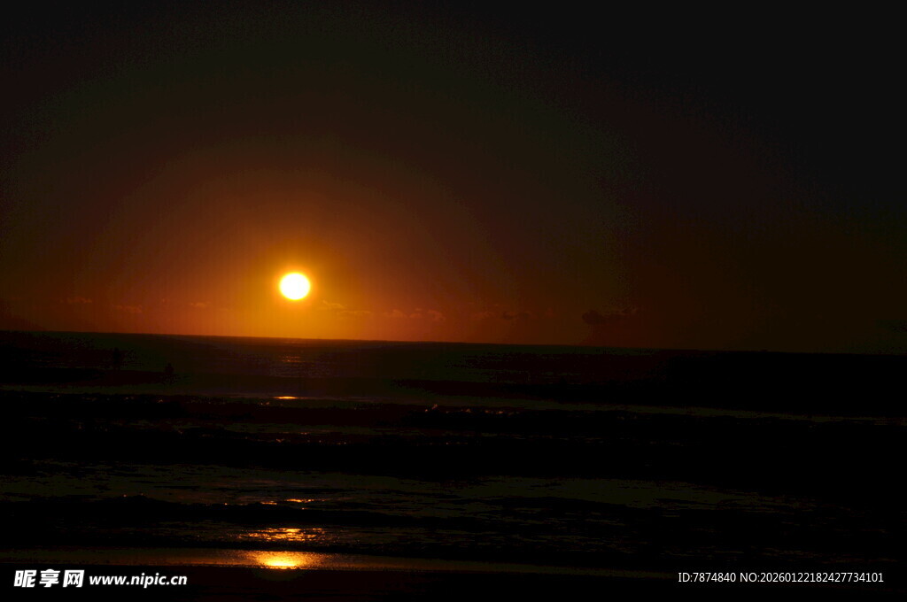 海上落日美景