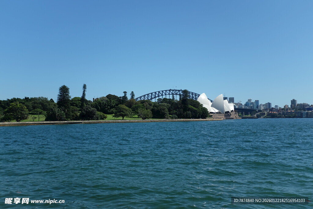 悉尼歌剧院与海港大桥景观