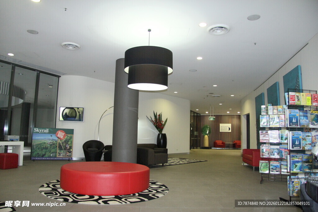 室内独特装饰的休闲空间