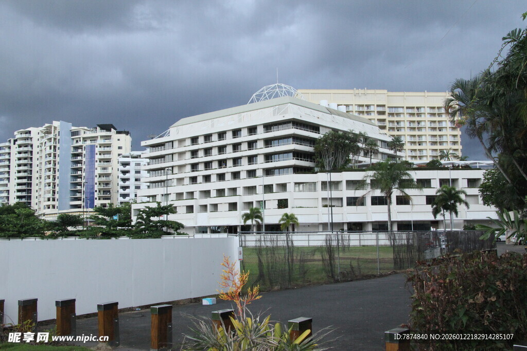 城市中的现代建筑群