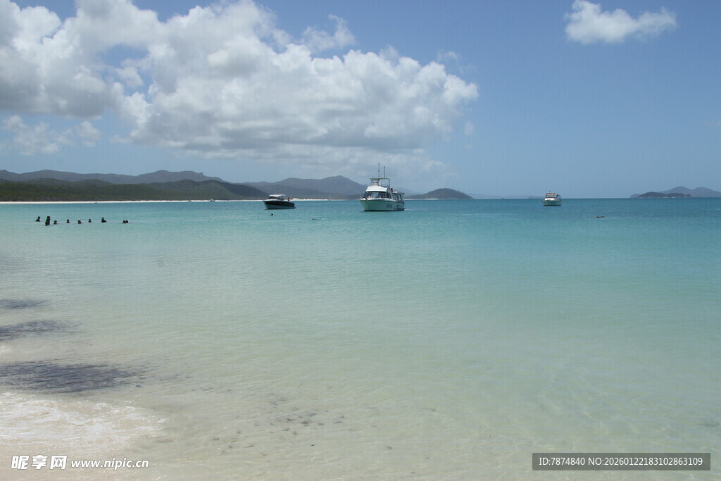 美丽清澈的海边风景