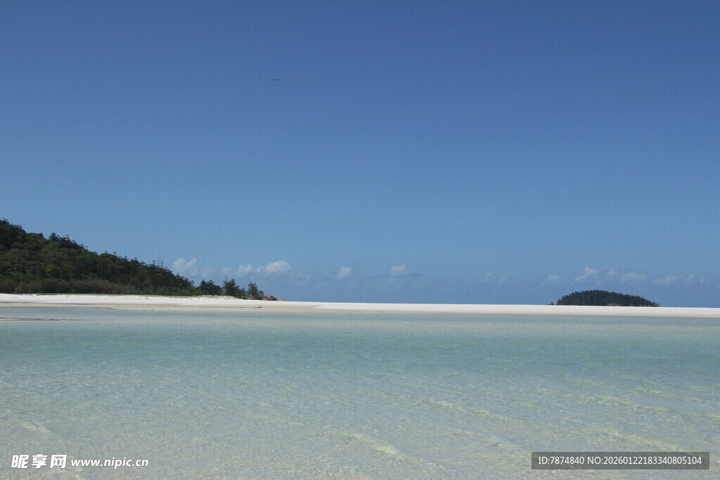美丽海岛纯净海滩风光